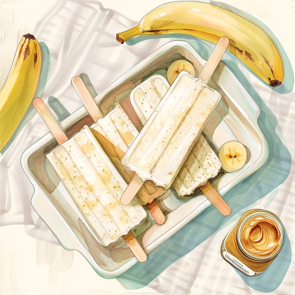 Banana Cream Pup Pops