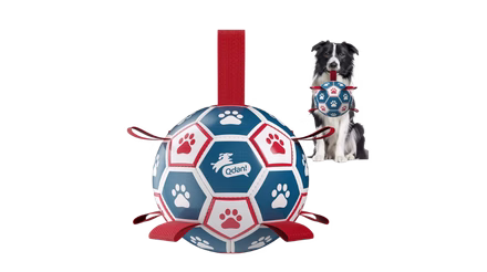 Dog Soccer Ball with Straps